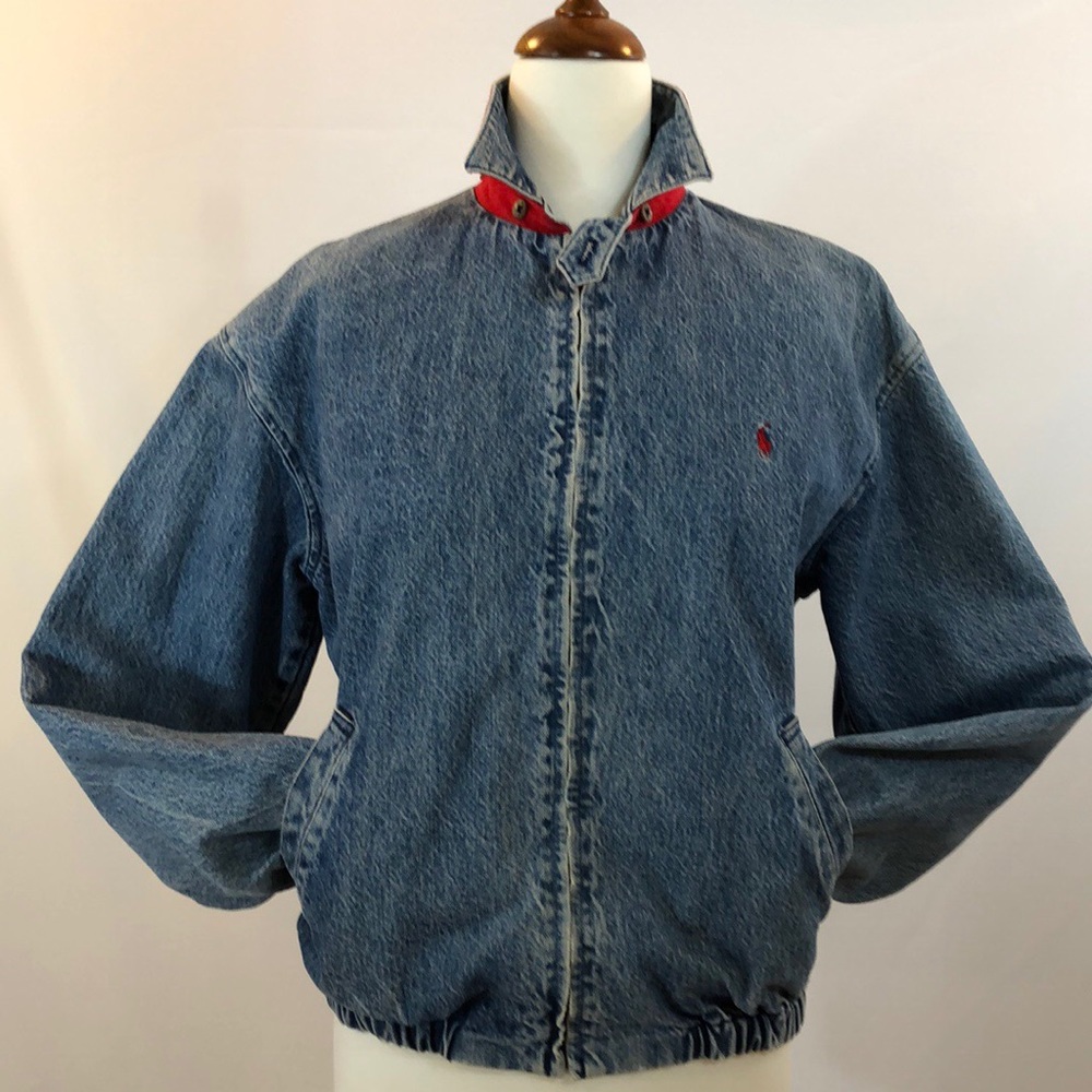 Polo Vintage Denim Lined Bomber Jacket